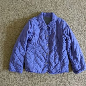 Reversible jacket purple and gray